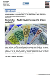 RÉGULATION FINANCIÈRE > Les banques françaises s`élèvent