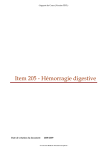 Item 205 Hémorragie digestive - unf3s