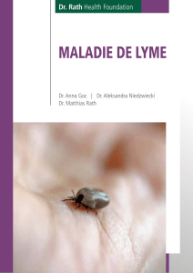 MALADIE DE LYME - Association Lyme Sans Frontières