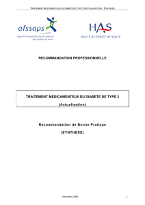 synthese DIABETE-2006