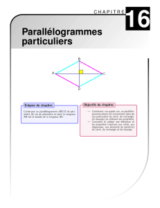 Parallélogrammes particuliers