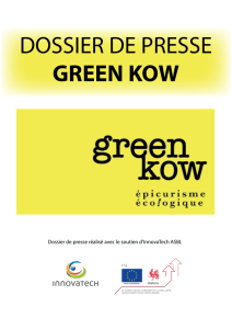 dossier de presse green kow