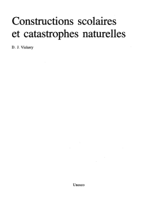 Constructions scolaires et catastrophes naturelles