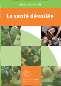 Le système de Santé Français - La Santé dévoilée