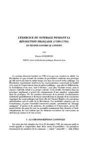 l`exercice du suffrage pendant l4 révolution française (1789