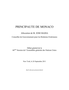 PRINCIPAUTE DE MONACO
