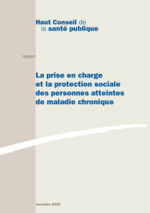 La prise en charge et la protection sociale des personnes atteintes