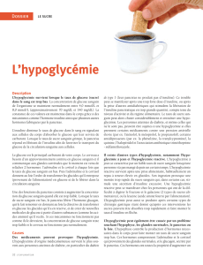 L`hypoglycémie