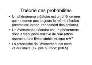 Théorie des probabilités