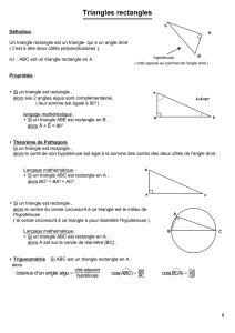 Triangles rectangles