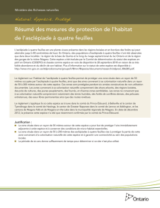 FRENCH_Habitat Protection Summary for Four-leaved