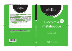 Biochimie métabolique