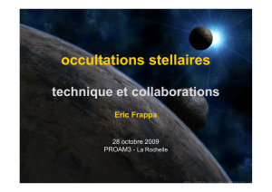 occultations stellaires