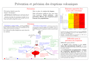 Prévention et prévision des éruptions volcaniques