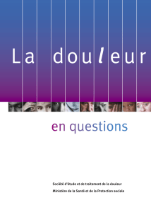 La Douleur en questions - Ministère des Affaires sociales et de la