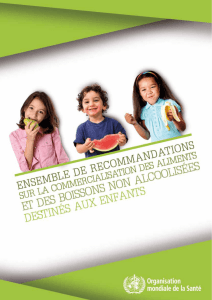 Ensemble de recommandations sur la commercialisation des