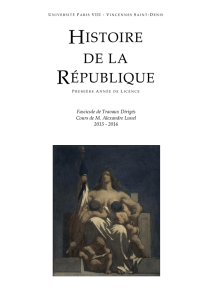 Fascicule TD Histoire de la République