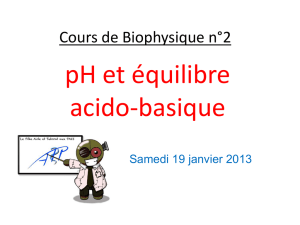 Cours de Biophysique - SAR 2