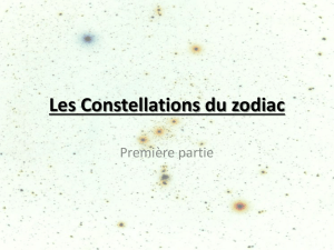 Les constellations du zodiaque (1ère partie)