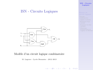 ISN - Circuits Logiques - lycée Beaussier