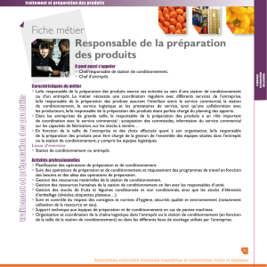 Responsable de la préparation des produits