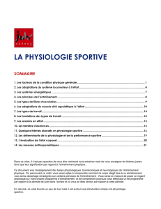 Physiologie sportive