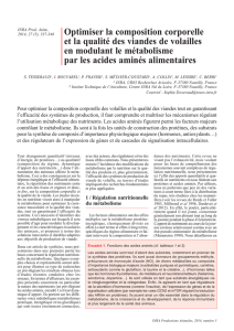 Optimiser la composition corporelle et la qualité des