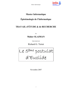 SLAIMAN Maher - 5ème postulat d`Euclide