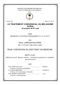 Graphique 1 - Faculté de Médecine et de Pharmacie Fès