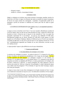 Chap. 3 L`ECONOMIE DU JAPON