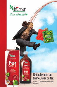 FerVital F livre - Naturallement en forme...avec du fer.