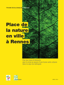 Place de la nature en ville à Rennes