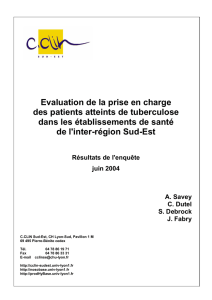 Evaluation de la prise en charge des patients atteints - CClin