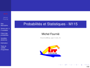 Probabilités et Statistiques - M115