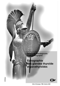 Echographie des glandes thyroïde et parathyroïdes