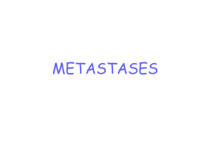 Dissemination metastatique - A. Glehen