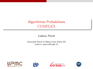 Algorithmes Probabilistes COMPLEX - PolSys