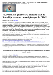 VICTOIRE : le glyphosate, principe actif du RoundUp, reconnu