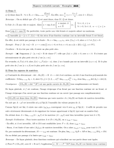 Espaces vectoriels normés : Exemples (666) 1) Dans R a) Q dense