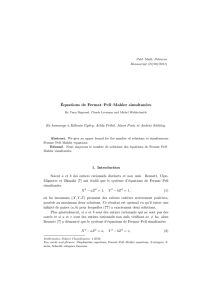 Équations de Fermat–Pell–Mahler simultanées