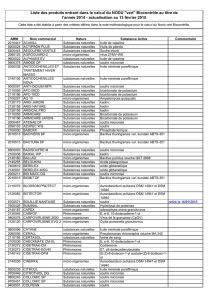 Liste des produits Nodu vert Biocontrôle