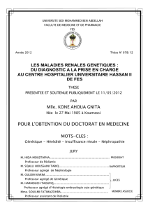 Graphique 1 - Faculté de Médecine et de Pharmacie Fès