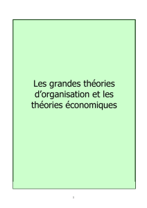 Les Grandes Theories d`Organisation