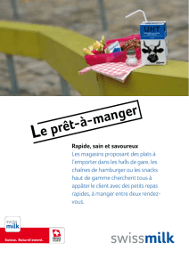 Le prêt-à-manger - Rapide, sain et savoureux