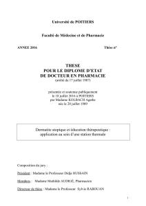 these pour le diplome d`etat de docteur en pharmacie