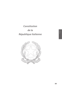 Constitution de la République Italienne