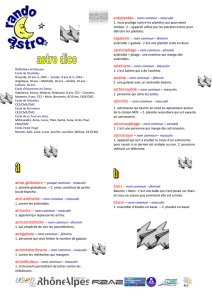 amas globulaire – groupe nominal - masculin 1. planète