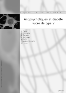 Antipsychotiques et diabète sucré de type 2