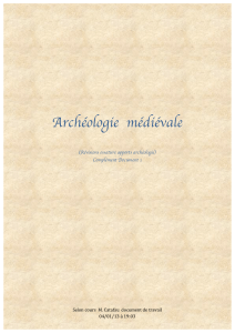 Archéologie médiévale