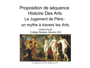 Proposition de séquence Histoire Des Arts